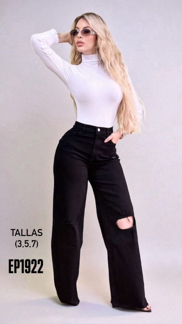 Mom jeans negro 🖤 - Imagen 3