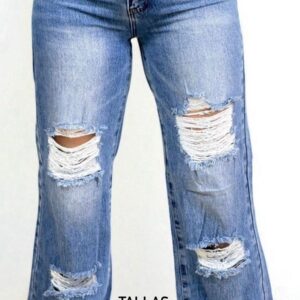 Mom jeans rasgado 6088