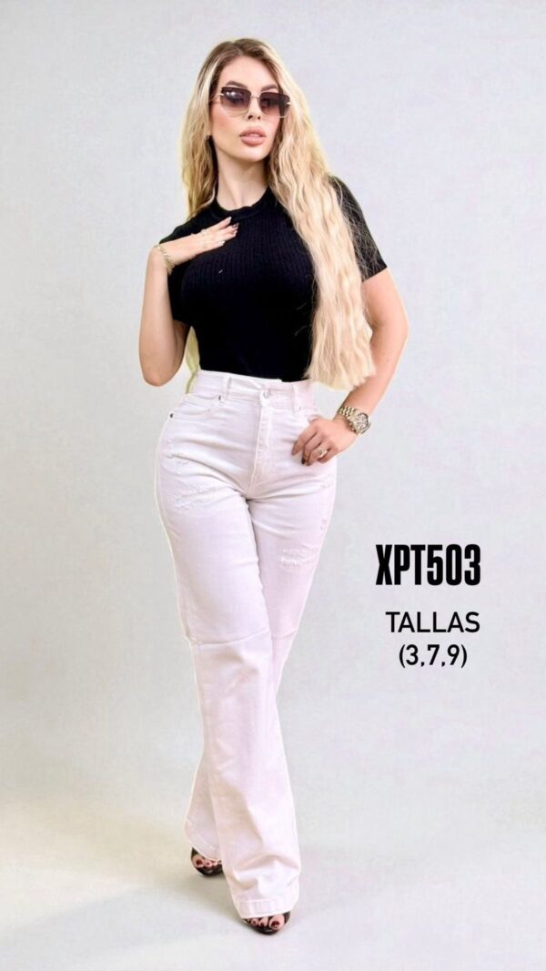 Jeans blancos 503 - Imagen 3